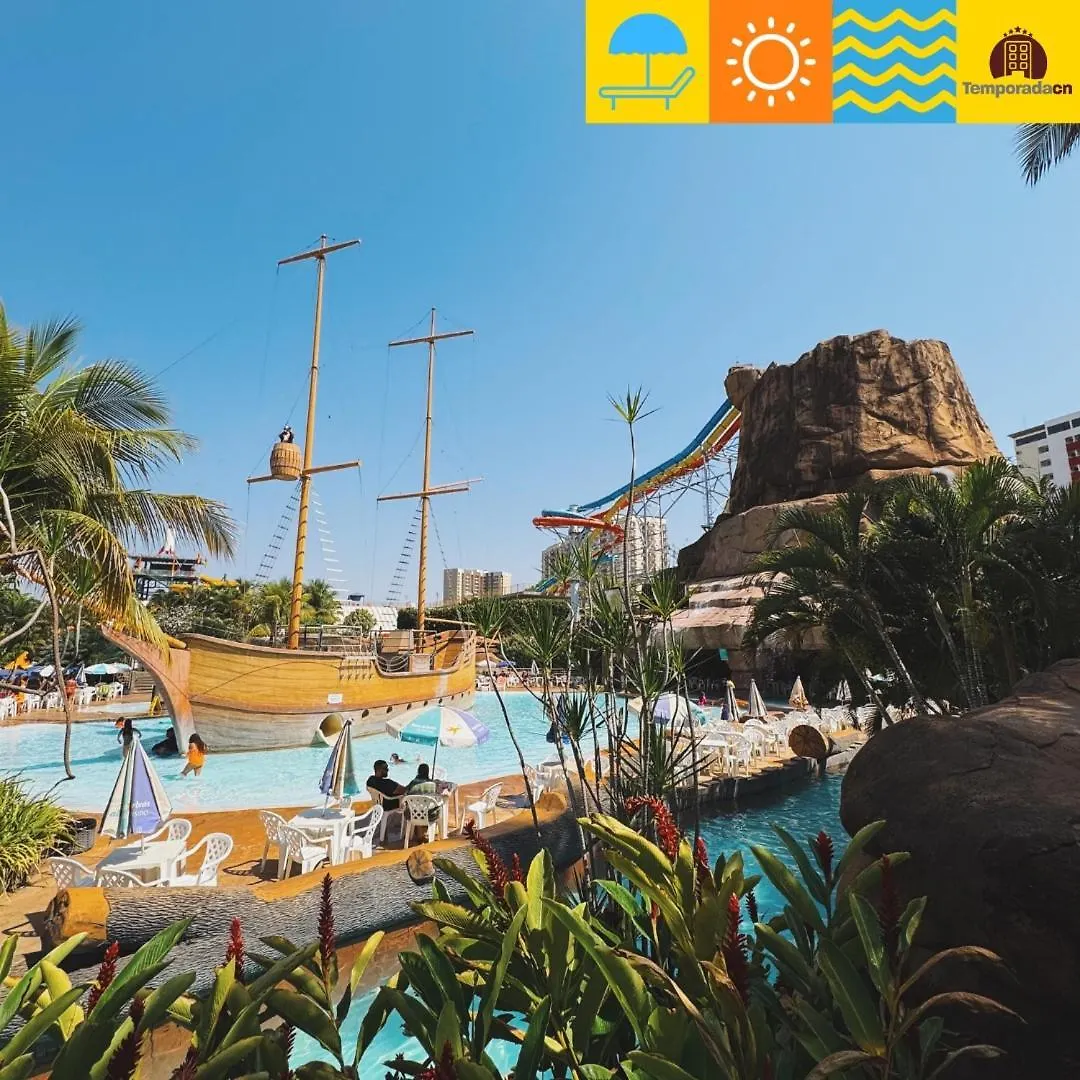 Aparthotel Piazza Diroma Com Acesso Ao Acqua Park - Gabriel à Caldas Novas Brésil